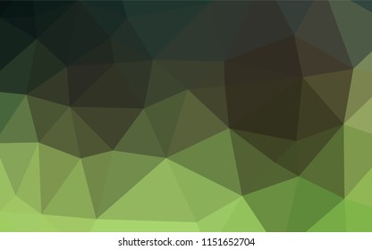 Dark Green vector hexagon mosaic template. A vague abstract illustration with gradient. The template can be used as a background for cell phones.