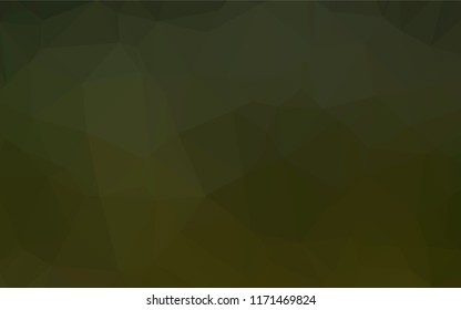 Dark Green vector hexagon mosaic cover. A completely new color illustration in a vague style. The textured pattern can be used for background.