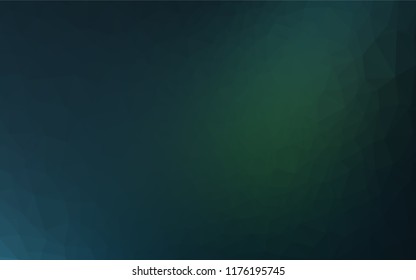 Dark Green vector hexagon mosaic texture. A completely new color illustration in a vague style. The completely new template can be used for your brand book.