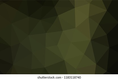 Dark Green vector hexagon mosaic texture. Colorful abstract illustration with gradient. Brand new design for your business.