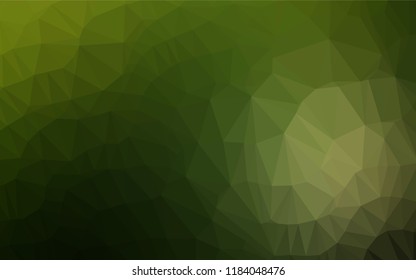 Dark Green vector hexagon mosaic texture. Colorful abstract illustration with gradient. A completely new design for your business.