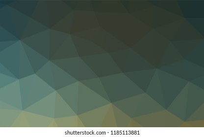 Dark Green vector hexagon mosaic texture. Brand new colored illustration in blurry style with gradient. The completely new template can be used for your brand book.