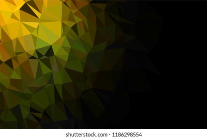 Dark Green vector hexagon mosaic texture. Shining colored illustration in a Brand new style. A new texture for your design.