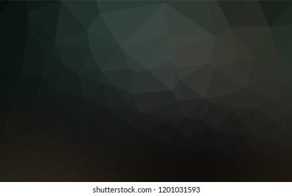 Dark Green vector hexagon mosaic texture. Colorful illustration in abstract style with gradient. A new texture for your design.