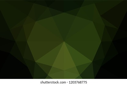 Dark Green vector hexagon mosaic cover. Colorful illustration in abstract style with gradient. The elegant pattern can be used as part of a brand book.