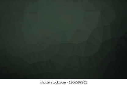 Dark Green vector hexagon mosaic texture. Creative illustration in halftone style with gradient. The textured pattern can be used for background.