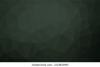 Dark Green vector hexagon mosaic template. Glitter abstract illustration with an elegant design. A completely new template for your business design.