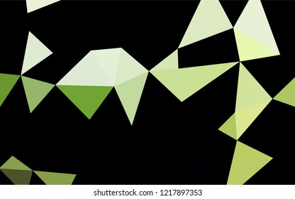 Dark Green vector hexagon mosaic cover. An elegant bright illustration with gradient. The template can be used as a background for cell phones.