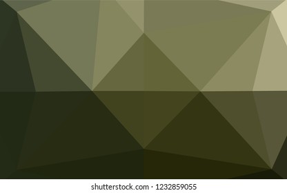 Dark Green vector hexagon mosaic template. Colorful abstract illustration with gradient. Brand new design for your business.