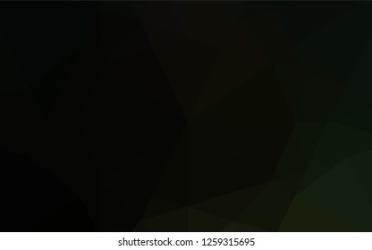 Dark Green vector hexagon mosaic texture. Creative illustration in halftone style with gradient. The completely new template can be used for your brand book.