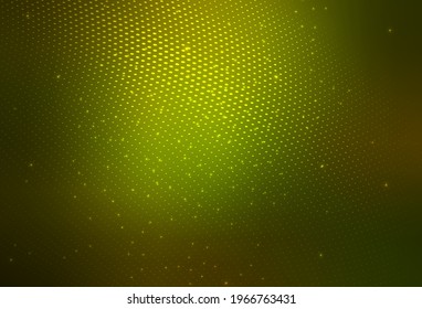 Dark Green vector Illustration with set of shining colorful abstract circles. Blurred decorative design in abstract style with bubbles. Modern template for landing page.