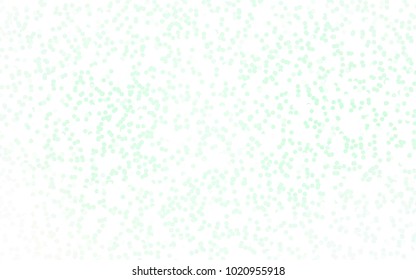 Dark Green vector illustration which consist of circles. Dotted gradient design for your business. Creative geometric background in halftone style with colored spots.