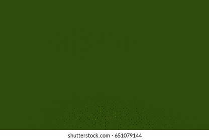 Dark Green vector illustration which consist of circles. Dotted gradient design for your business. Creative geometric background in halftone style with colored spots.
