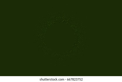 Dark Green vector illustration which consist of circles. Dotted gradient design for your business. Creative geometric background in halftone style with colored spots.
