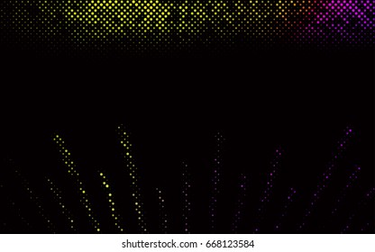 Dark Green vector illustration which consist of circles. Dotted gradient design for your business. Creative geometric background in halftone style with colored spots.