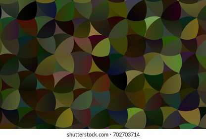 Dark Green vector illustration which consist of circles. Dotted gradient design for your business. Creative geometric background in halftone style with colored spots.