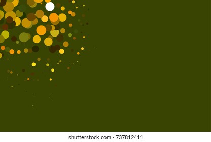 Dark Green vector illustration which consist of circles. Dotted gradient design for your business. Creative geometric background in halftone style with colored spots.
