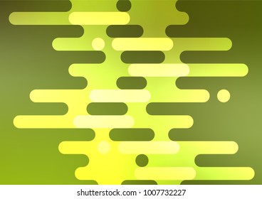 Dark Green vector indian curved background. Shining colored illustration with doodles in Zen tangle style. The completely new template can be used for your brand book.