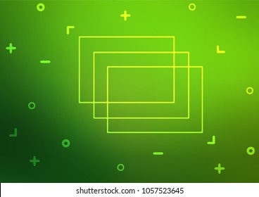 Dark Green vector indian curved texture. A vague abstract illustration with doodles in Indian style. The best blurred design for your business.