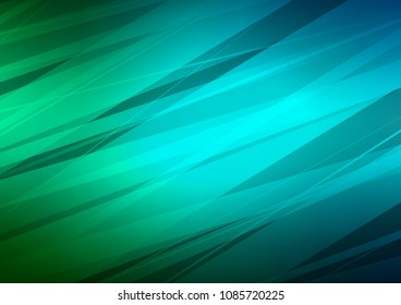 Dark Green vector indian curved background. Blurred decorative design in Indian style with Zen tangles. The pattern can be used for coloring books and pages for kids.