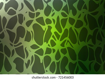 Dark Green vector indian curved pattern. Glitter abstract illustration with doodles and Zen tangles. The elegant pattern can be used as a part of a brand book.