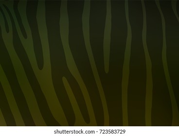 Dark Green vector indian curved texture. Doodles on blurred abstract background with gradient. The elegant pattern can be used as a part of a brand book.