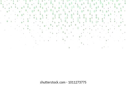 Dark Green vector layout with algebra elements. Modern geometrical illustration with numerals. The pattern can be used for school, grammar websites.