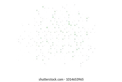 Dark Green vector layout with algebra elements. Abstract illustration with colored algebra signs. The pattern can be used as ads, poster, banner for books.