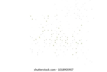 Dark Green vector layout with algebra elements. Colored mathematic signs with gradient on white background. Template can be used as a background for ads of typography.