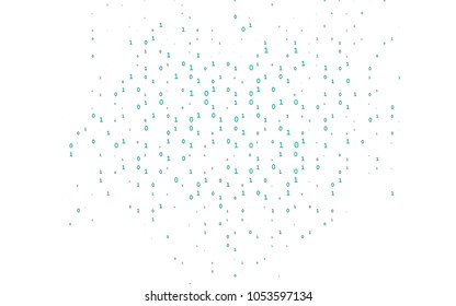 Dark Green vector layout with algebra elements. Blurred design in simple style with collection of numerals. The pattern can be used as ads, poster, banner for books.