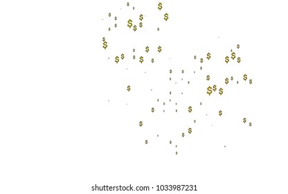 Dark Green vector layout with banking symbols. Modern geometrical abstract illustration with banking symbols. Best design for your ad, poster, banner of USD money.