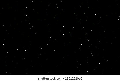 Dark Green vector layout with bright stars. Decorative shining illustration with stars on abstract template. The pattern can be used for websites.