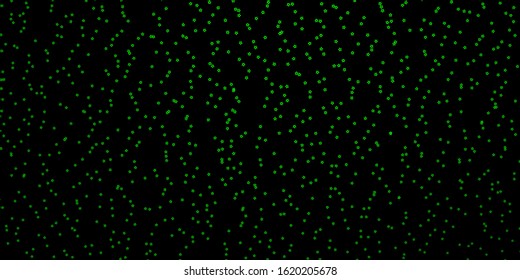 Dark Green vector layout with bright stars. Shining colorful illustration with small and big stars. Pattern for wrapping gifts.