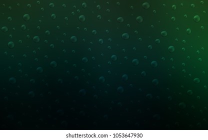 Dark Green vector layout with circle shapes. Modern abstract illustration with colorful water drops. New design for ad, poster, banner of your website.