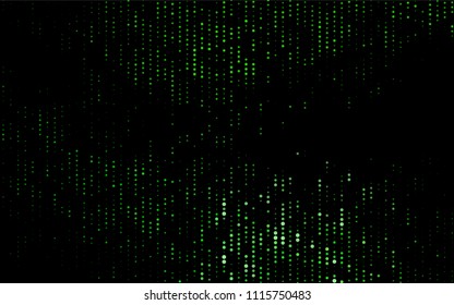 Dark Green vector  layout with circle shapes. Beautiful colored illustration with blurred circles in nature style. Pattern can be used as texture of water, rain drops.