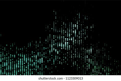 Dark Green vector  layout with circle shapes. Glitter abstract illustration with blurred drops of rain. New design for ad, poster, banner of your website.