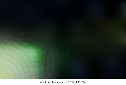 Dark Green vector layout with circle shapes. Glitter abstract illustration with blurred drops of rain. Beautiful design for your business advert.