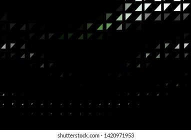 Dark Green vector layout with circle shapes. Blurred decorative design in abstract style with bubbles. Pattern of water, rain drops.