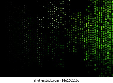 Dark Green vector layout with circle shapes. Blurred bubbles on abstract background with colorful gradient. Completely new template for your brand book.