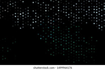 Dark Green vector layout with circle shapes. Modern abstract illustration with colorful water drops. Design for business adverts.