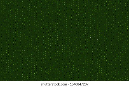 Dark Green vector layout with circle shapes. Illustration with set of shining colorful abstract circles. Design for posters, banners.