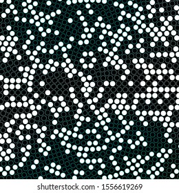 Dark Green vector layout with circle shapes. Abstract decorative design in gradient style with bubbles. Pattern for business ads.