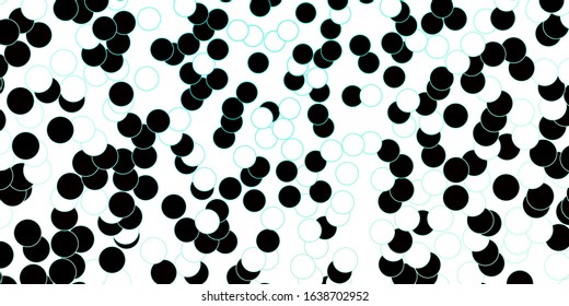 Dark Green vector layout with circle shapes. Modern abstract illustration with colorful circle shapes. Design for your commercials.