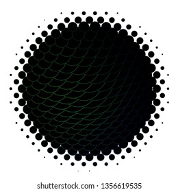 Dark Green vector layout with circles. Illustration with set of shining colorful abstract spheres. Design for posters, banners.