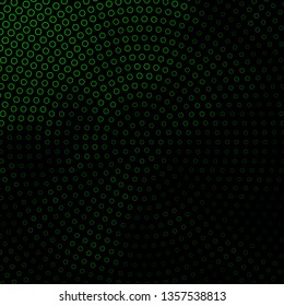Dark Green vector layout with circles. Abstract illustration with colorful spots in nature style. Design for your commercials.