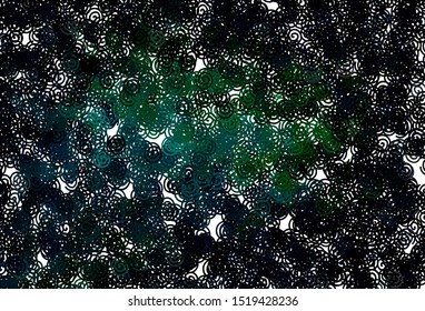 Dark Green vector layout with curved lines. Colorful illustration in simple style with gradient. Template for cell phone screens.