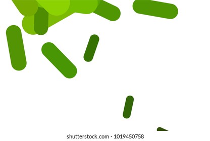 Dark Green vector layout with flat lines. Capsules on blurred abstract background with gradient. Smart design for your business advert.