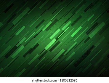 Dark Green vector layout with flat lines. Modern geometrical abstract illustration with staves. The pattern can be used for websites.