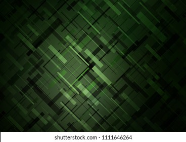 Dark Green vector layout with flat lines. Modern geometrical abstract illustration with staves. Best design for your ad, poster, banner.