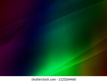 Dark Green vector layout with flat lines. Glitter abstract illustration with colored sticks. The pattern can be used as ads, poster, banner for commercial.